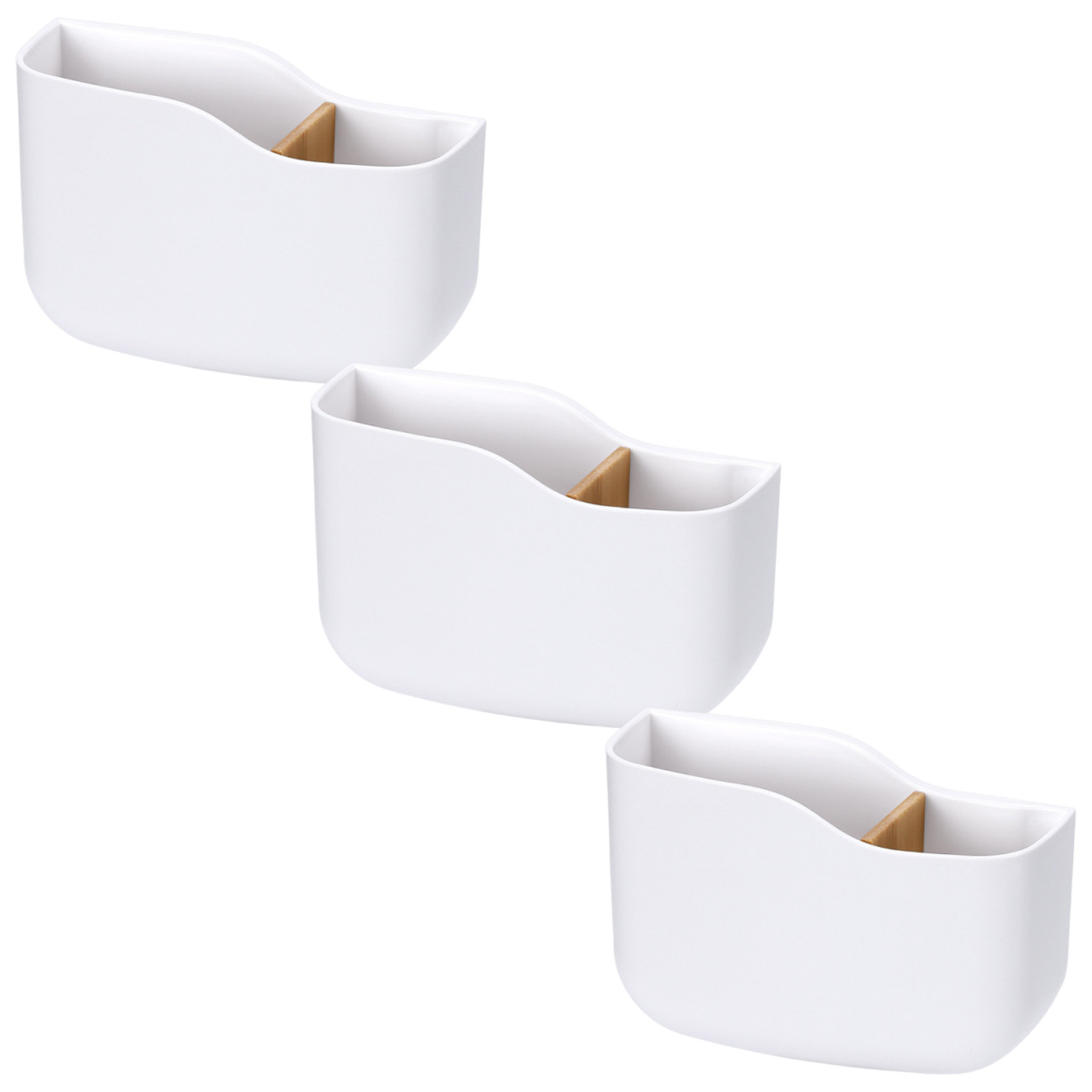 Food Storage Boxes - 3Pcs Remote Control Holder Wall Mount