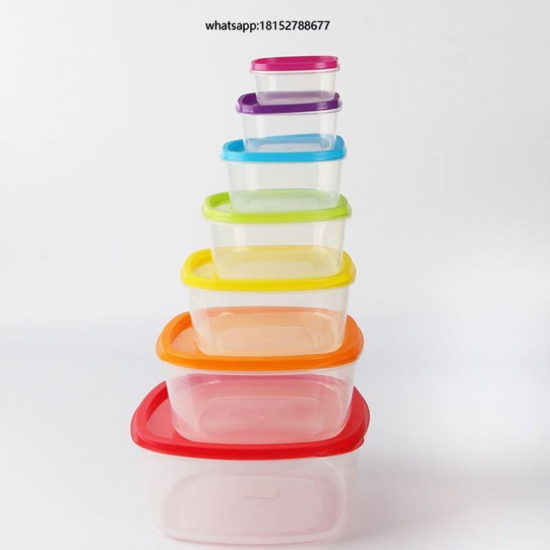 Food Storage Usa - Rainbow 7pcs Food Container Plastic Food