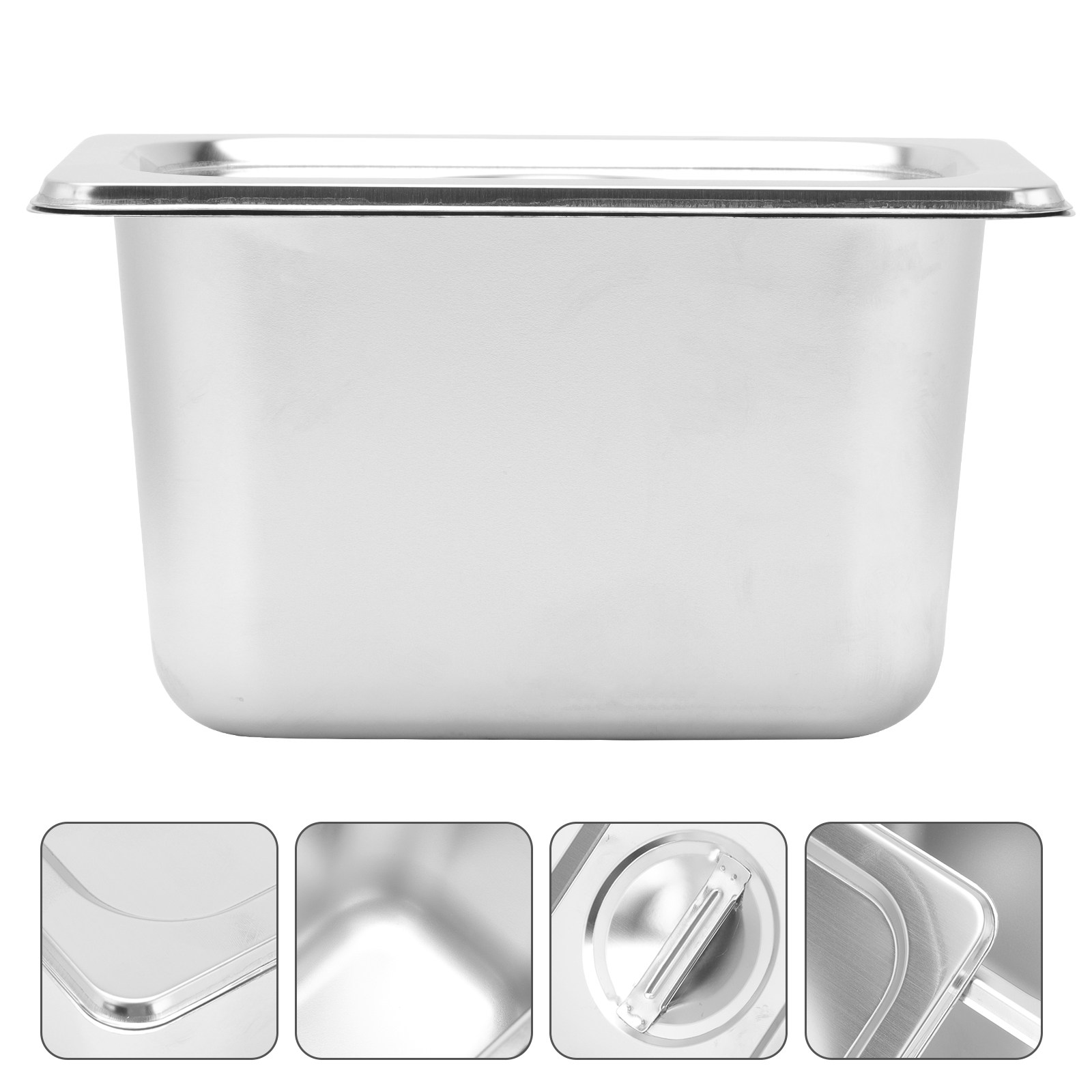 Food Storage Stainless Steel Containers - 1Set Stainless Steel Vegetable Basin Thickened