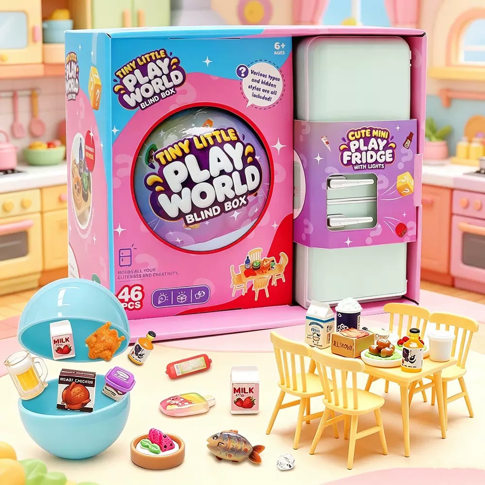 4-Color Mini Fridge Blind Box  - Food Storage Table recension och pris