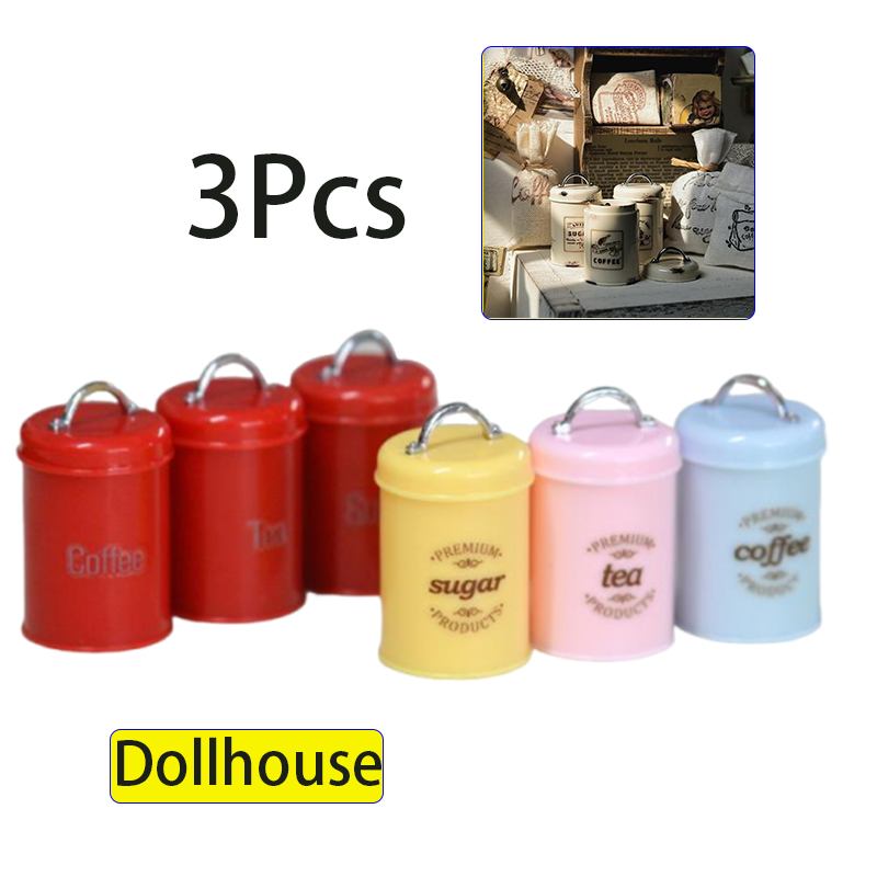 3Pcs Miniature Dollhouse Mini  - Food Storage Usa recension och pris