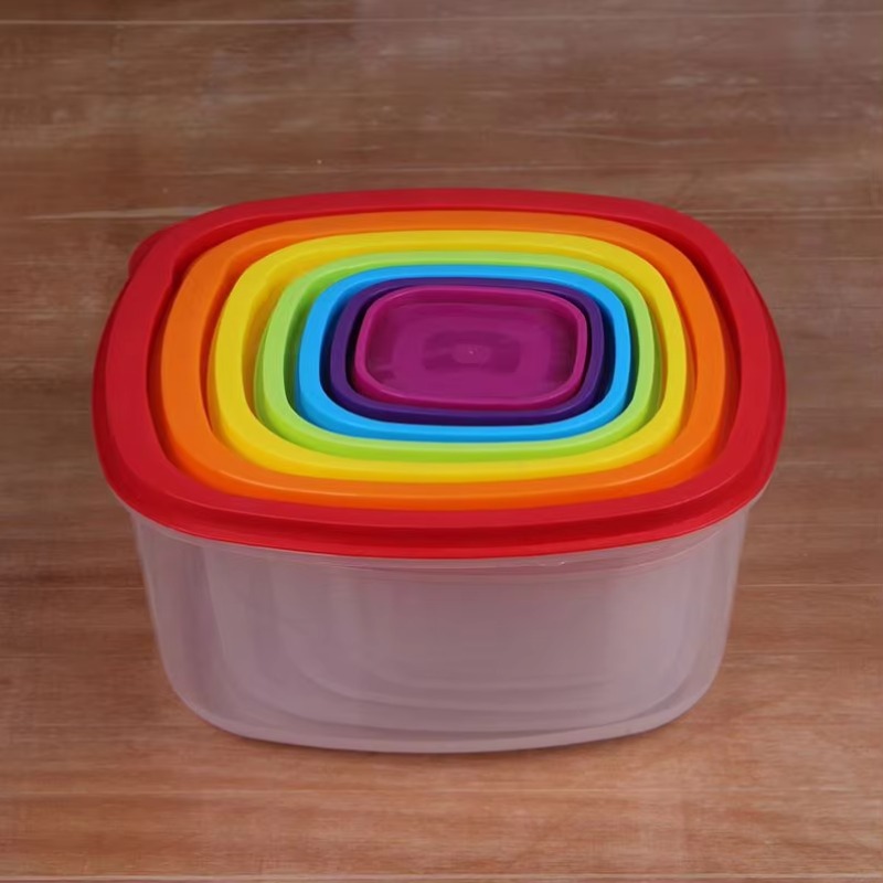 Rainbow 7pcs Food Container Pl - Food Storage Usa recension och pris