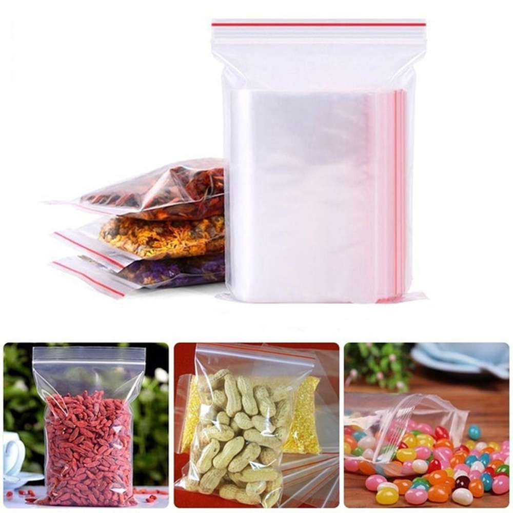 100-1000Pcs Small Zip Lock Pla - Food Storage Locker recension och pris