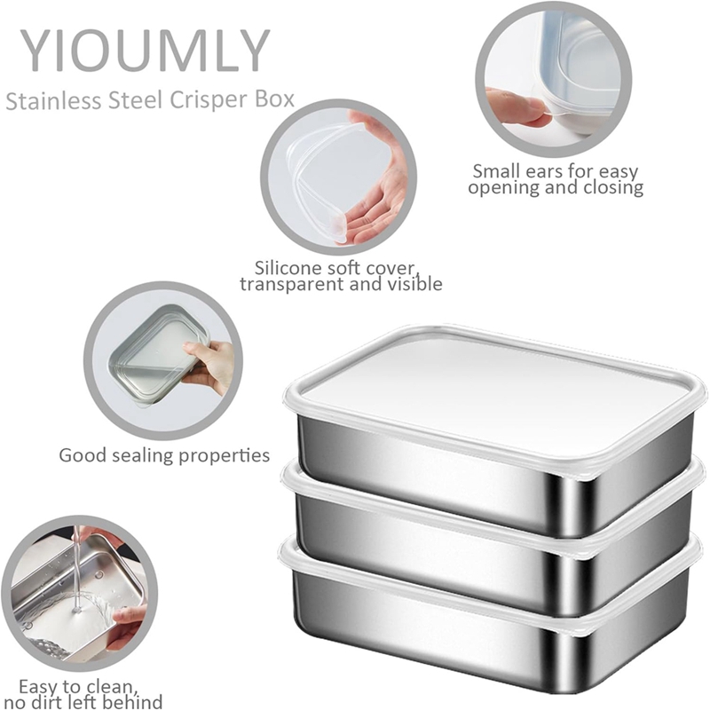 Stainless Steel Containers for - Food Storage Boxes recension och pris