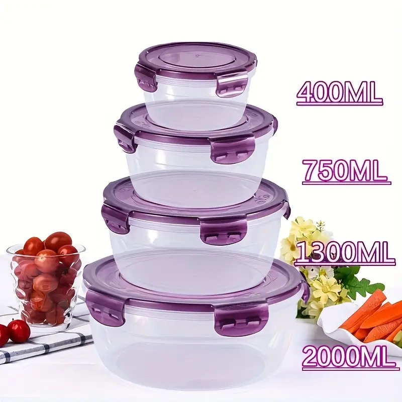 4 Plastic Food Storage Contain - Food Storage Method recension och pris