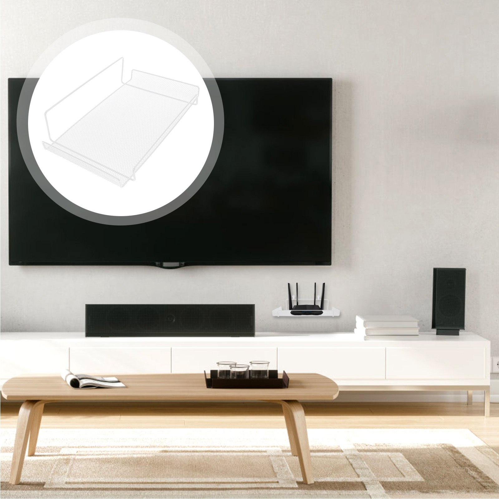 No-Drilling Wall Mount Router  - Food Storage Boxes recension och pris