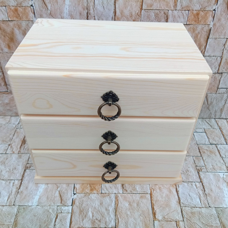 Solid Wood Storage Box Desktop - Food Storage Locker recension och pris