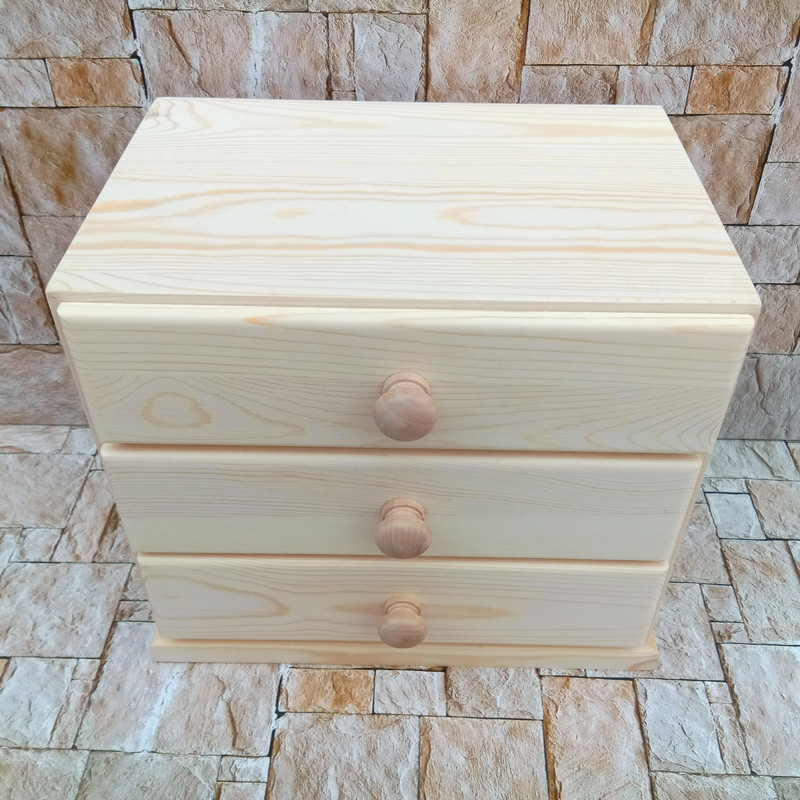 Solid Wood Storage Box Desktop - Food Storage Locker recension och pris