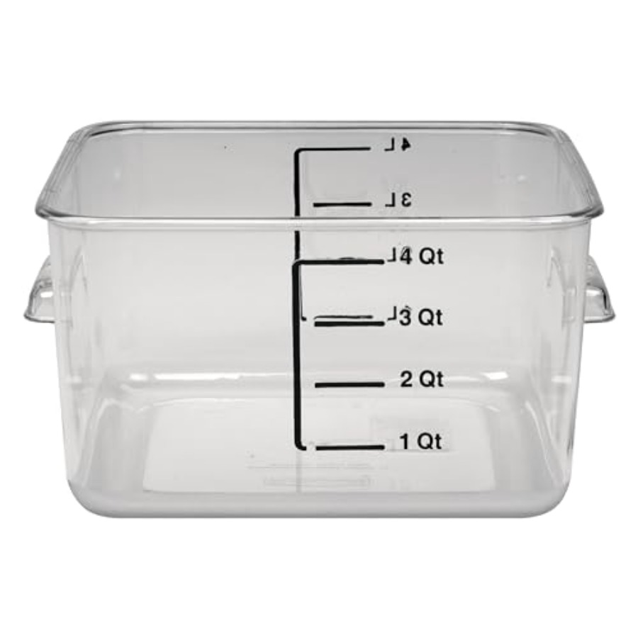 Space Saving Square Food Stora - Food Storage 4 Quart recension och pris
