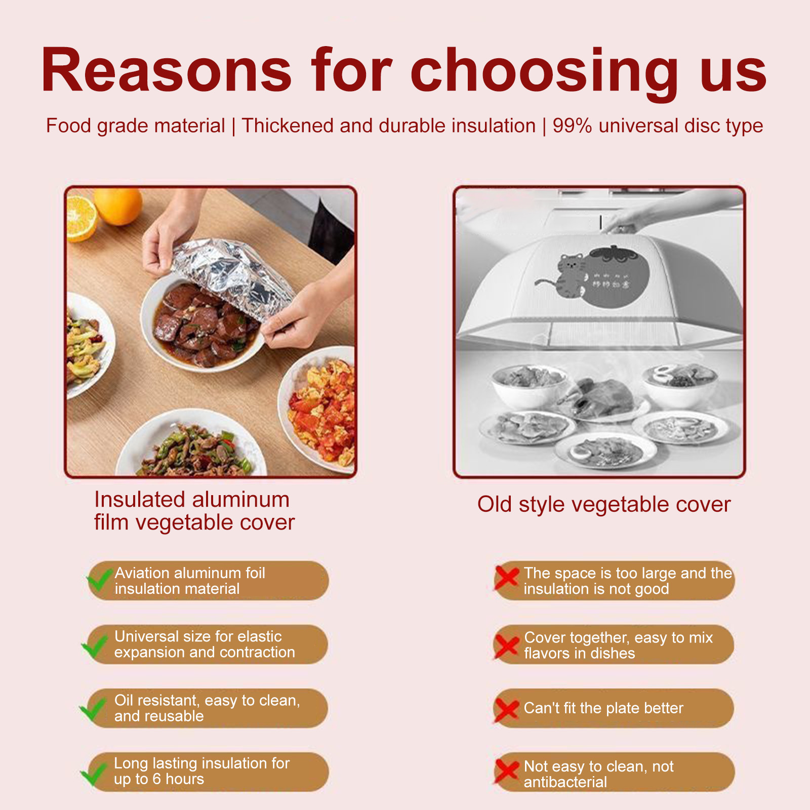 Thermal Insulation Cover Food  - Food Storage Table recension och pris