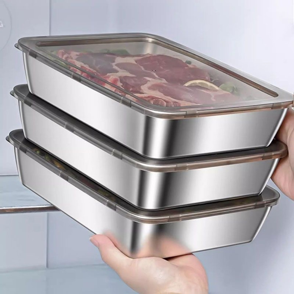 Food Grade Stainless Steel Ser - Food Storage Stainless Steel Containers recension och pris