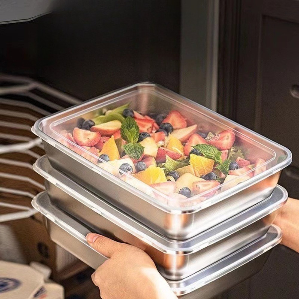 Food Grade Stainless Steel Ser - Food Storage Stainless Steel Containers recension och pris