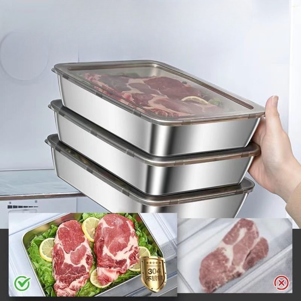 Food Grade Stainless Steel Ser - Food Storage Stainless Steel Containers recension och pris