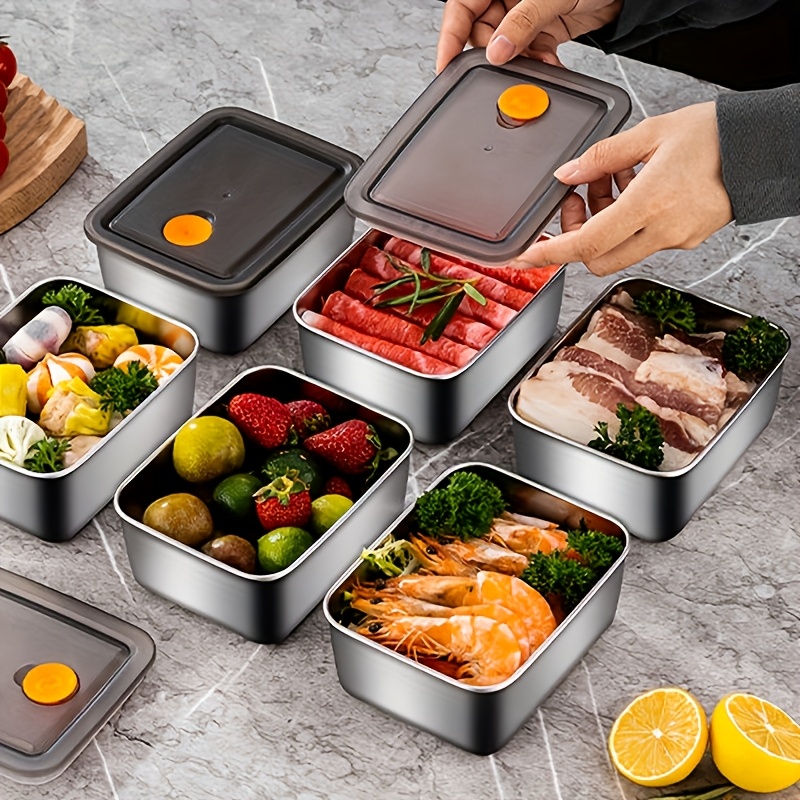 4pc Stainless Steel Food Stora - Food Storage Stainless Steel Containers recension och pris