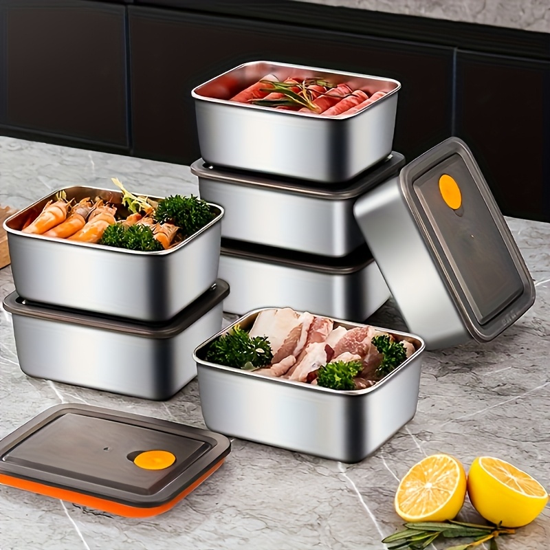 4pc Stainless Steel Food Stora - Food Storage Stainless Steel Containers recension och pris