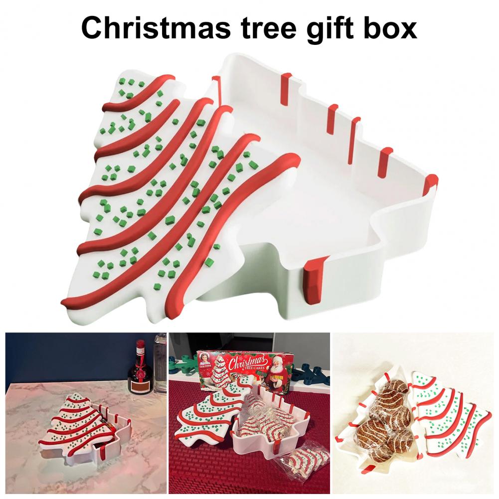 Christmas Tree Box Tree Shape  - Food Storage Of Plants recension och pris
