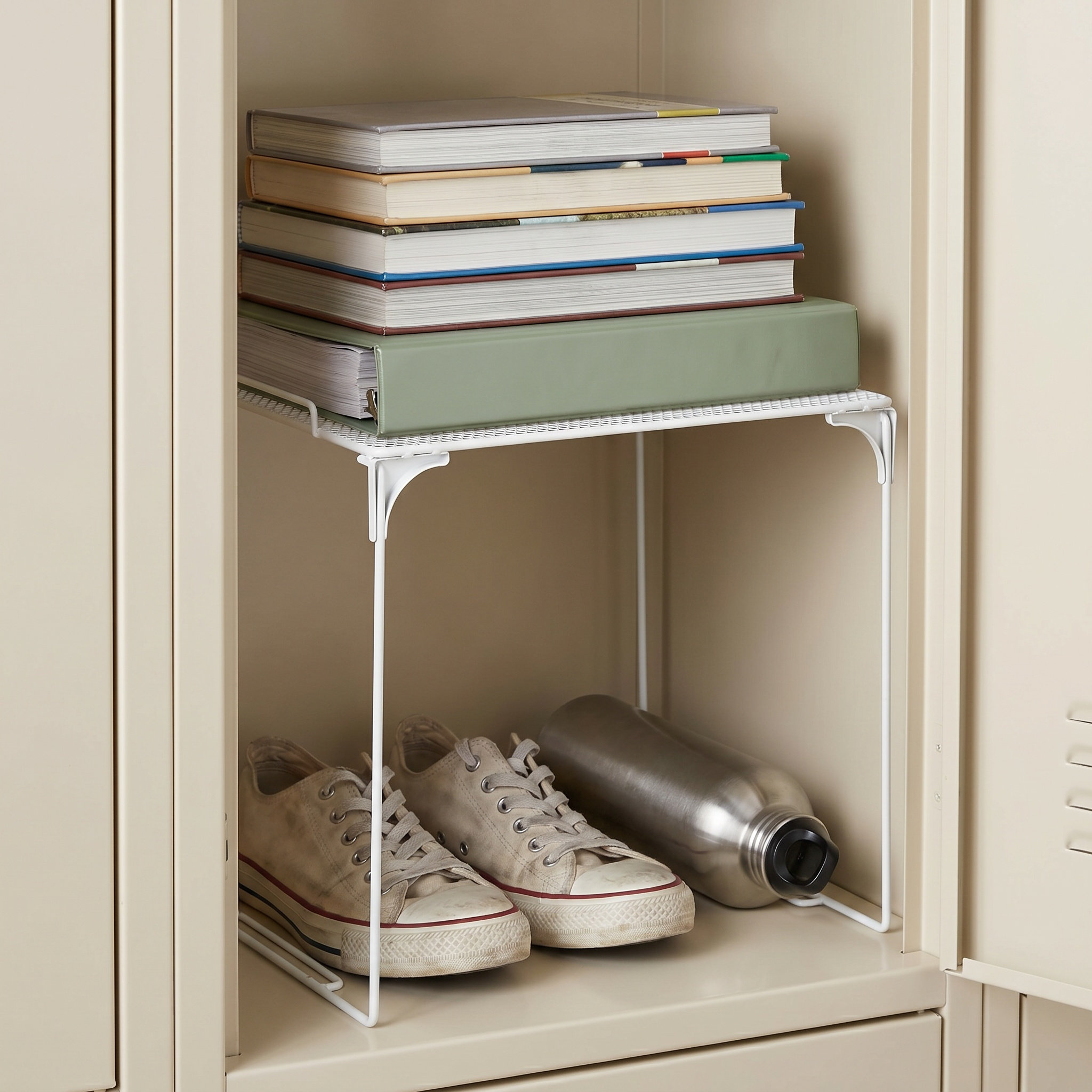 2Pcs Mesh Metal Locker Shelves - Food Storage Locker recension och pris