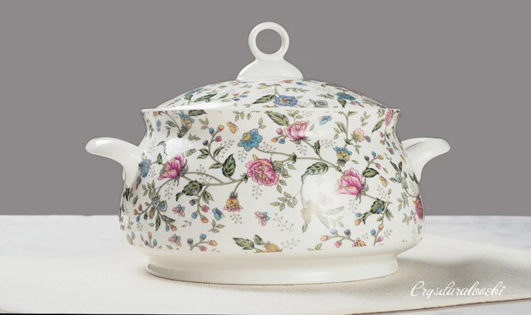 9 Inch, Bone China Tureen for  - Food Storage Of Plants recension och pris