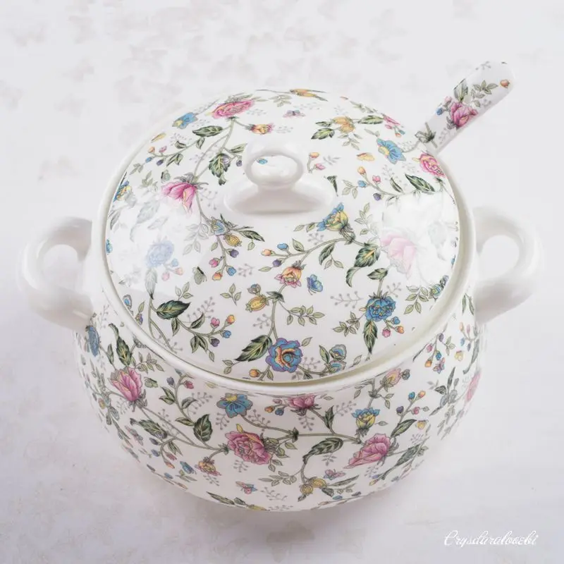 9 Inch, Bone China Tureen for  - Food Storage Of Plants recension och pris