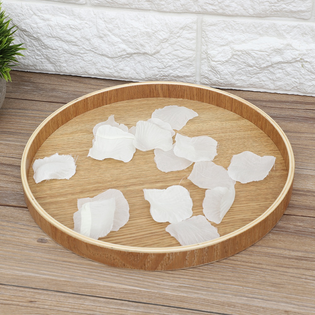 Wooden Serving Tray Tea Plate  - Food Storage Table recension och pris