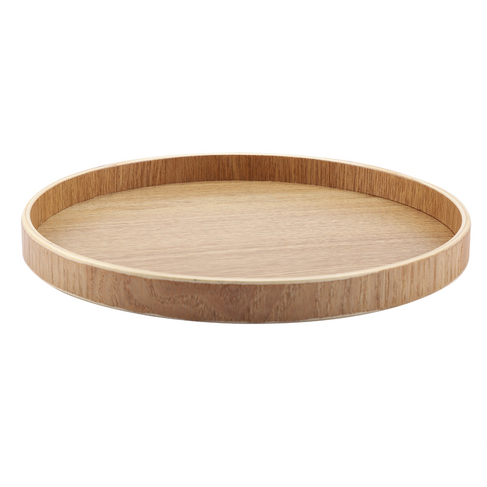 Wooden Serving Tray Tea Plate  - Food Storage Table recension och pris
