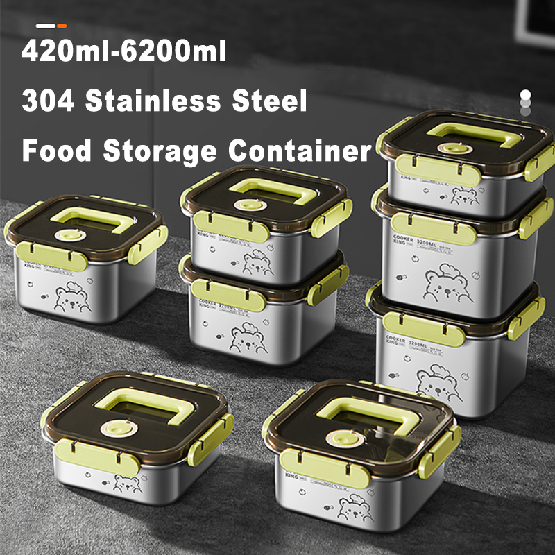 COOKER KING 420ml-6200ml Large - Food Storage Stainless Steel Containers recension och pris