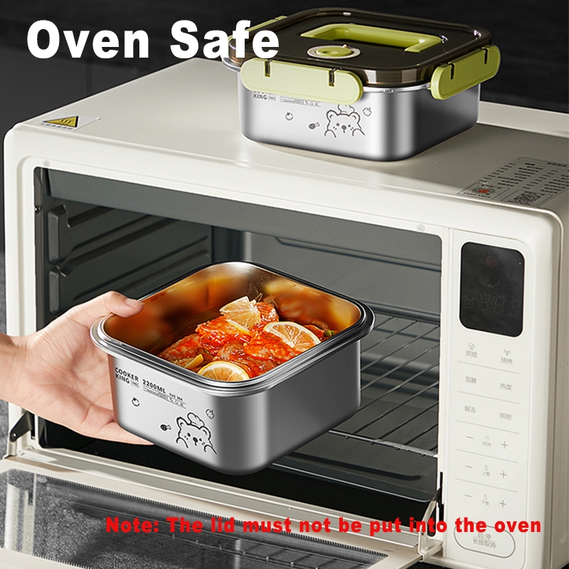 COOKER KING 420ml-6200ml Large - Food Storage Stainless Steel Containers recension och pris