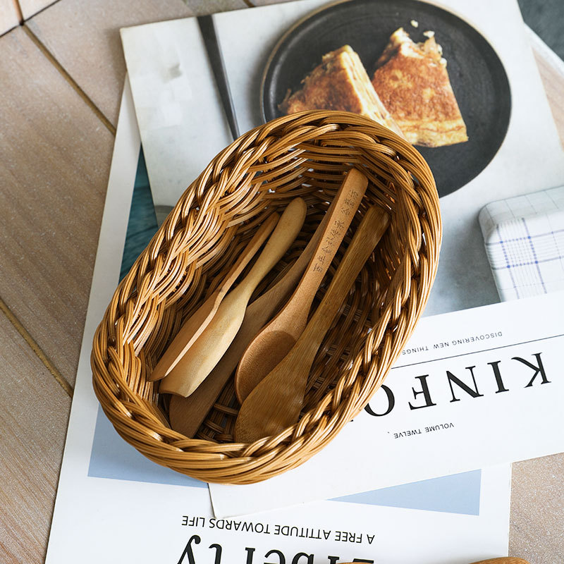 Oval Rattan Woven Storage Bask - Food Storage Of Plants recension och pris