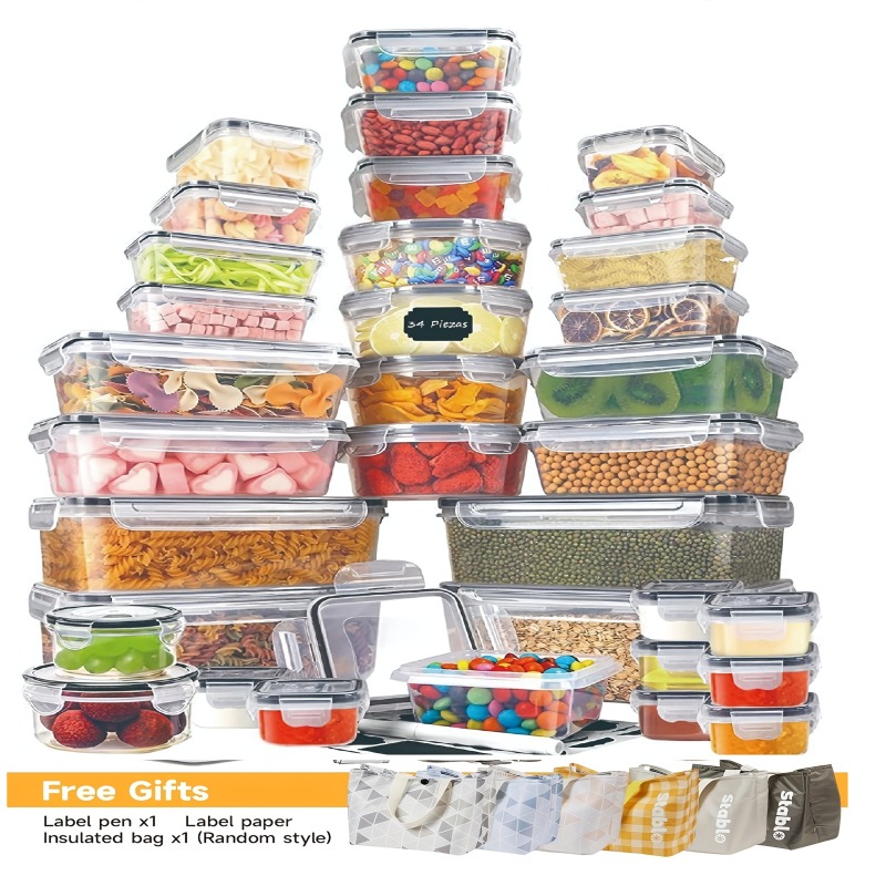 48PCS BPA-Free Food Storage Se - Food Storage Label recension och pris