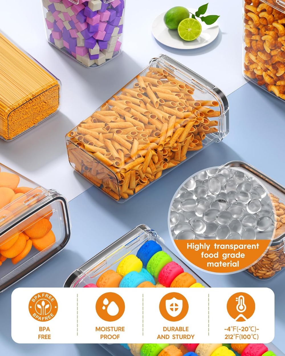 24 PCS Airtight Food Storage C - Food Storage Label recension och pris